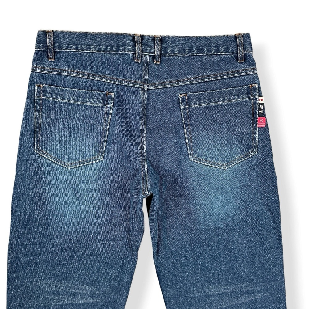 Bocomal FR Jeans Men 34x32 (ACT 34x31) Blue Denim Cotton Non-Stretch CAT II NWT - Picture 6 of 14